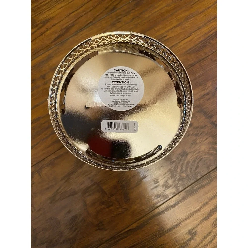 NEW Bath & Body Works Midnight Snow Candle Holder 3 Wick Set